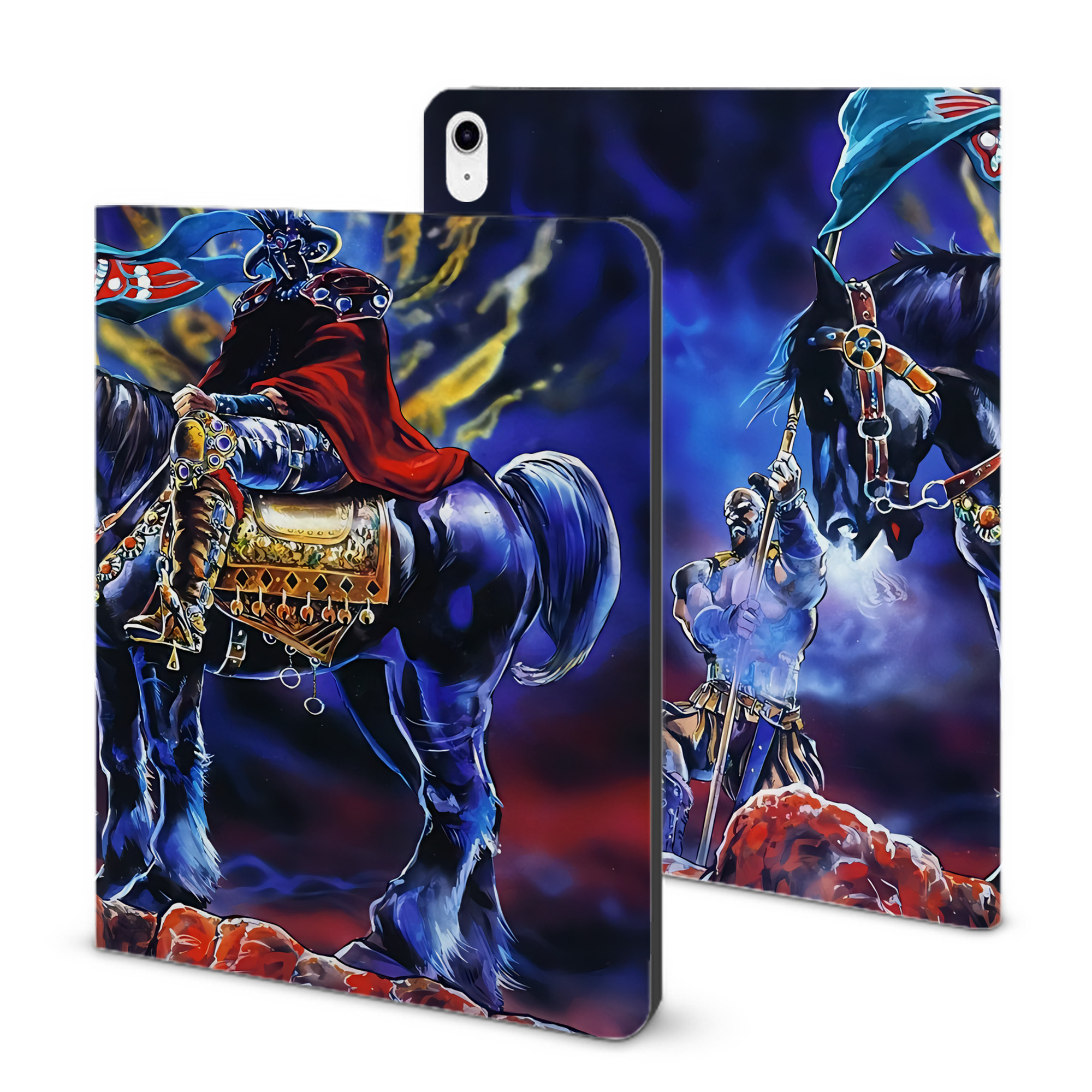 （画像用） 北斗の拳 Fist of the North Star IPad ケース ブック型 PUレザー TPU 耐衝撃 軽量 薄型 ペン収納なし 全面保護 IPad 各モデル対応